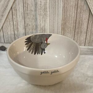 Rae Dunn Turkey Gobble Serving Bowl